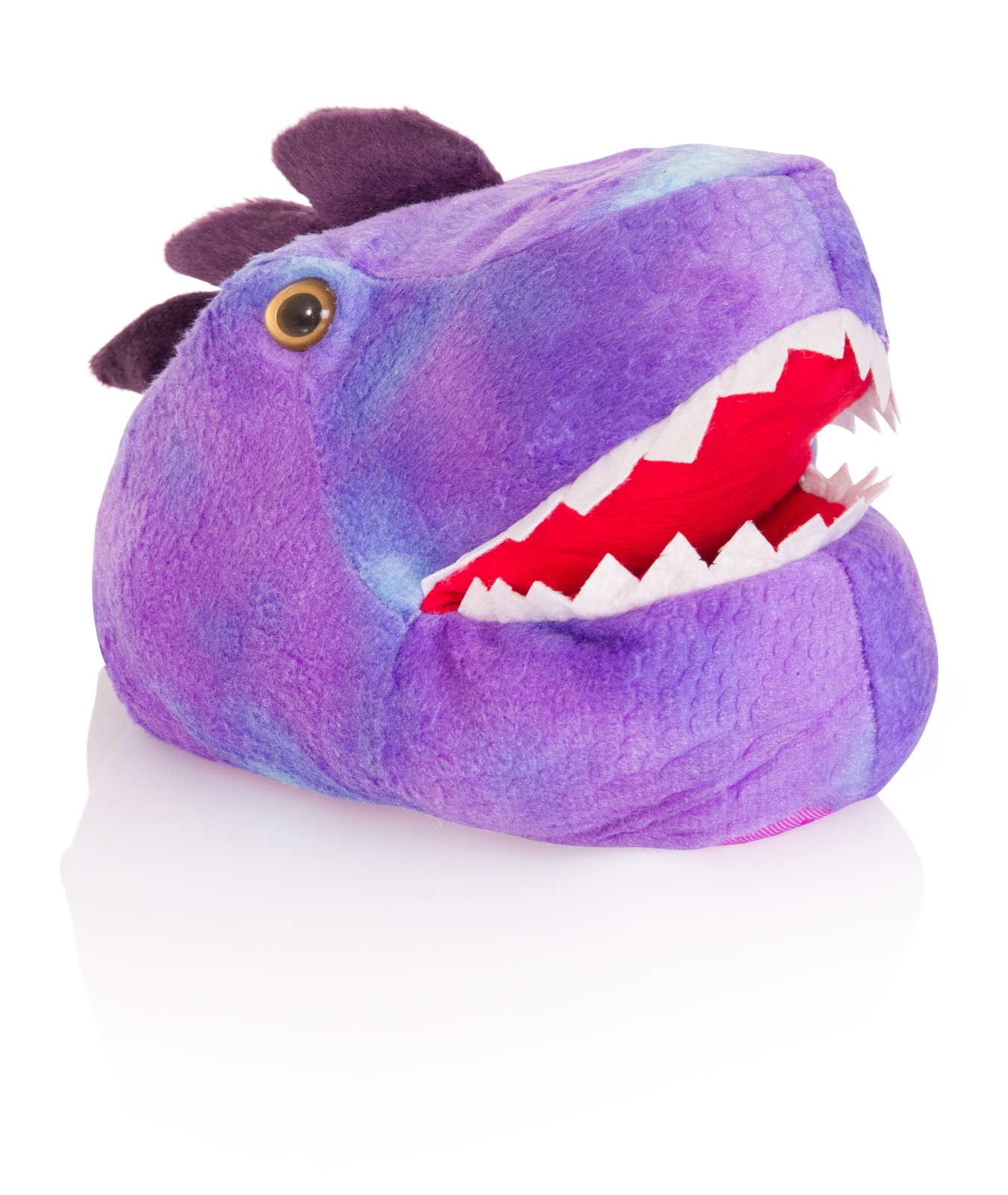 Kids 3D Novelty Dinosaur Slippers Fleece Booties Dino Xmas Gift Boys